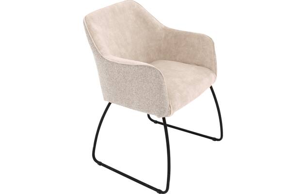 Goossens eetkamerstoel lisbet beige stof - 8219499-03