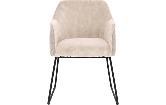 Goossens eetkamerstoel lisbet beige stof - 8219499-04