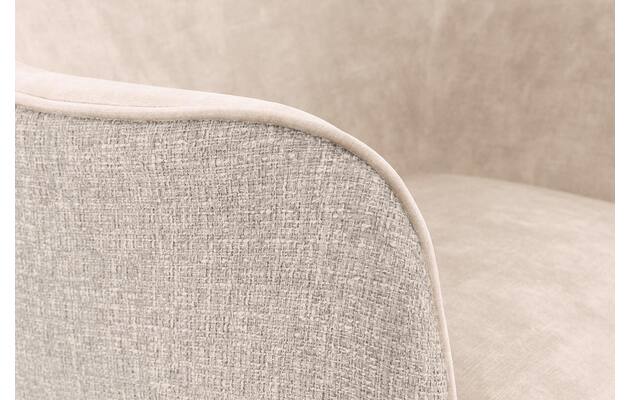 Goossens eetkamerstoel lisbet beige stof - 8219499-06