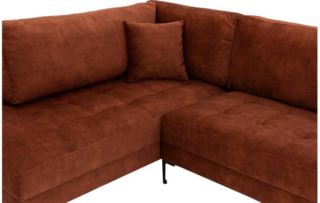 Goossens hoekbank coco bruin stof - 8219559-05