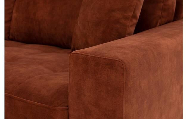 Goossens hoekbank coco bruin stof - 8219559-06