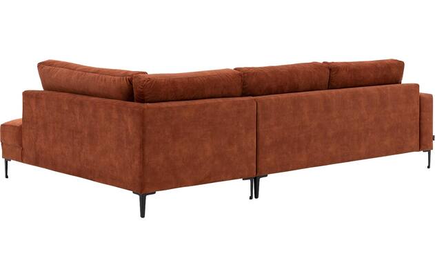 Goossens hoekbank coco bruin stof - 8219559-gespiegeld-03