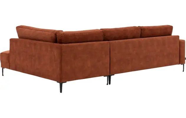 Goossens hoekbank coco bruin stof - 8219559-gespiegeld-03
