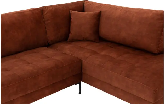 Goossens hoekbank coco bruin stof - 8219559-gespiegeld-05