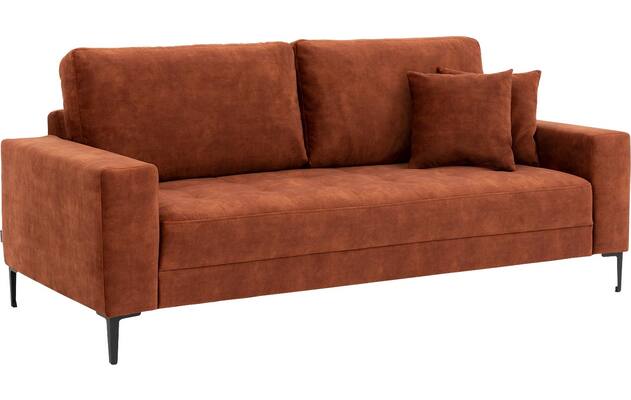 Goossens zitbank coco bruin stof - 8219560-06