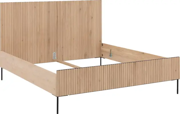 Goossens bedframe capelli onbewerkt eiken - 8219573-04