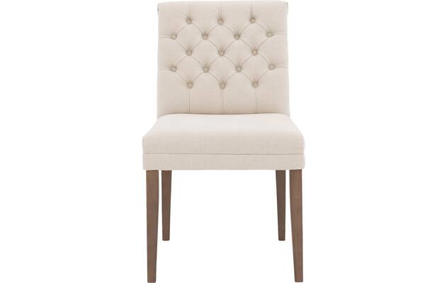 Goossens eetkamerstoel pearl wit stof - 8220153-01