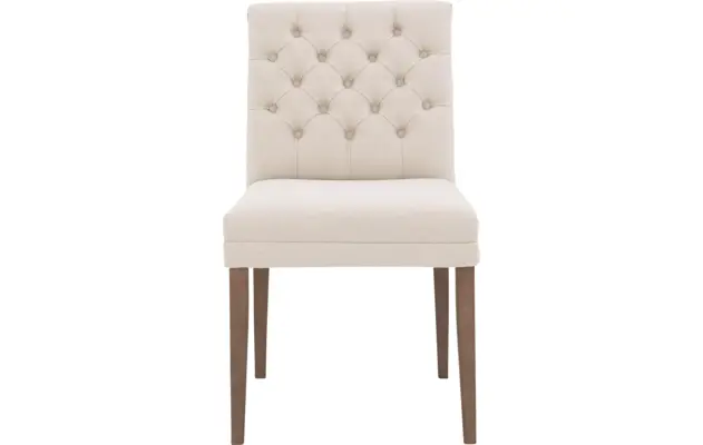 Goossens eetkamerstoel pearl wit stof - 8220153-01