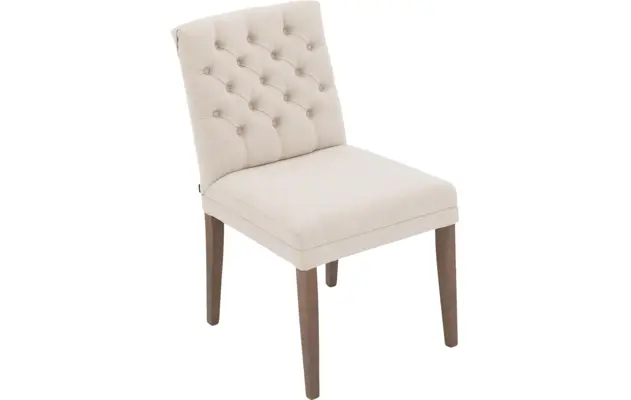 Goossens eetkamerstoel pearl wit stof - 8220153-03