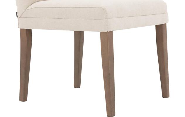 Goossens eetkamerstoel pearl wit stof - 8220153-05