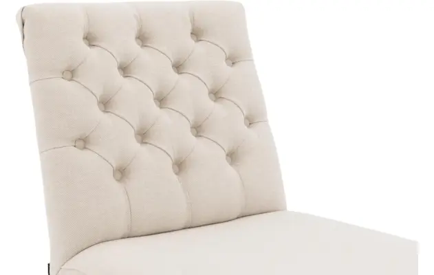 Goossens eetkamerstoel pearl wit stof - 8220153-06