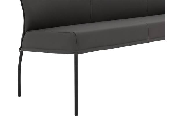 Goossens eetkamerbank funk grijs leer - 8220160-05