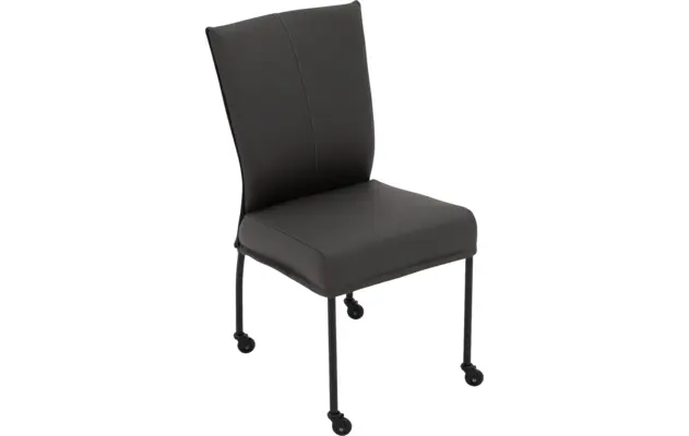 Goossens eetkamerstoel funk grijs leer - 8220161-03