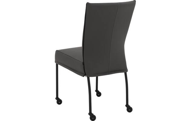 Goossens eetkamerstoel funk grijs leer - 8220161-04