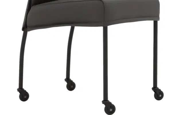 Goossens eetkamerstoel funk grijs leer - 8220161-05