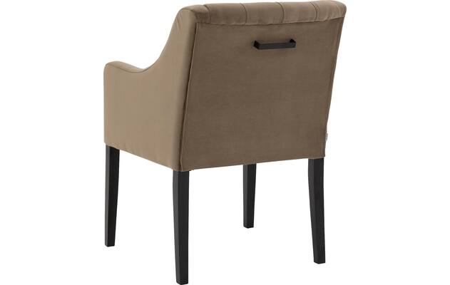 Goossens eetkamerstoel pearl bruin stof - 8220171-04