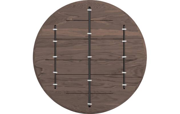 Goossens excellent eettafel uniek donker bruin eiken - 8220571-08