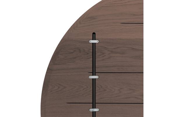 Goossens excellent eettafel uniek donker bruin eiken - 8220572-08