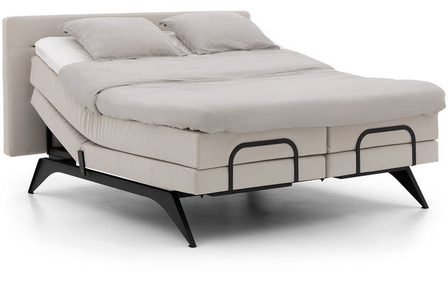 Goossens excellent boxspring compleet avance dextro compleet grijs stof - 8220751-07