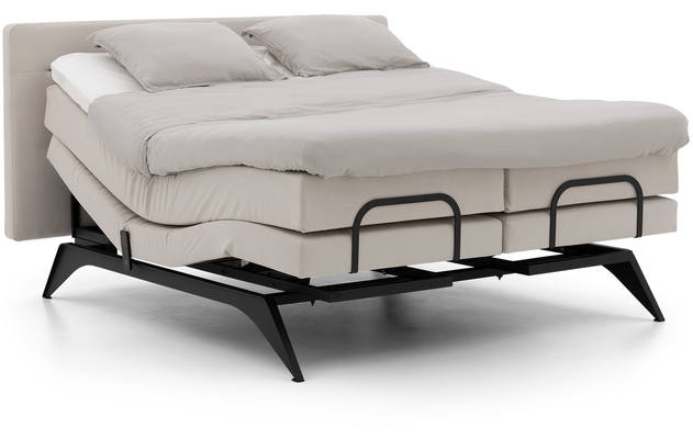 Goossens excellent boxspring compleet avance dextro compleet grijs stof - 8220751-08