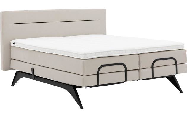 Goossens excellent boxspring compleet avance dextro compleet grijs stof - 8220751-09