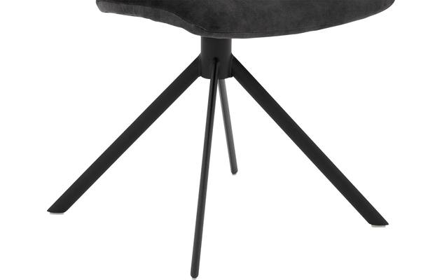 Goossens eetkamerstoel hera grijs stof - 8221038-06