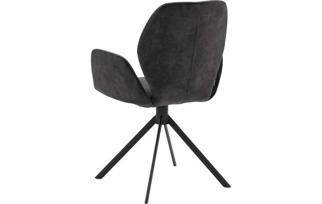Goossens eetkamerstoel hera grijs stof - 8221039-02