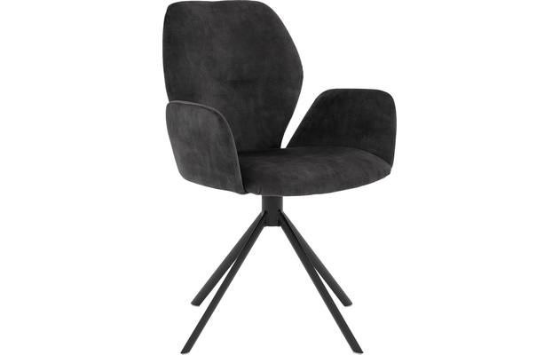 Goossens eetkamerstoel hera grijs stof - 8221039-04