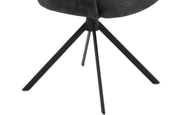 Goossens eetkamerstoel hera grijs stof - 8221039-06
