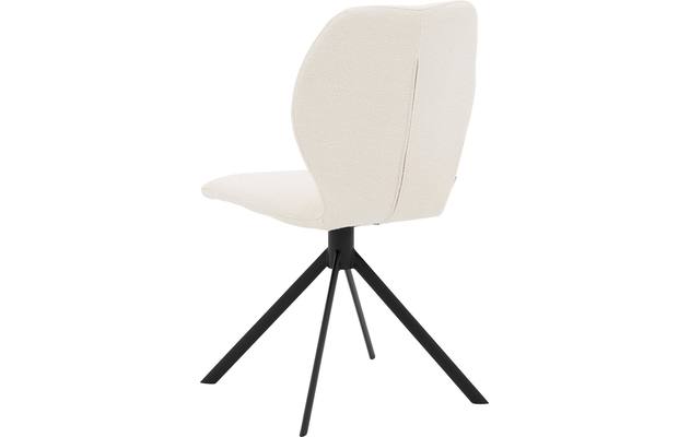 Goossens eetkamerstoel hera wit stof - 8221042-04