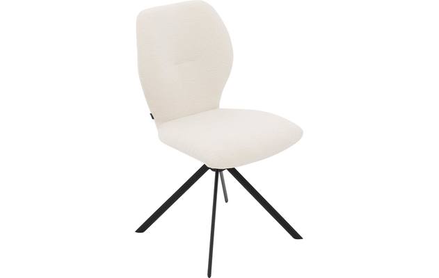 Goossens eetkamerstoel hera wit stof - 8221042-05
