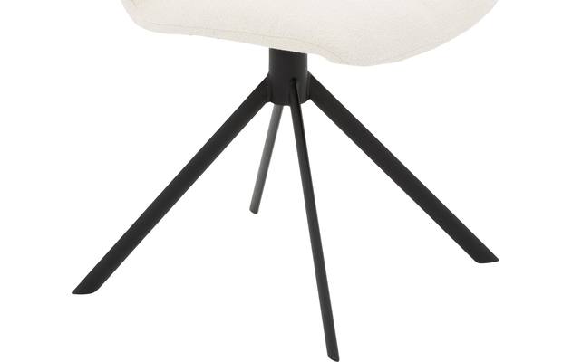 Goossens eetkamerstoel hera wit stof - 8221042-06