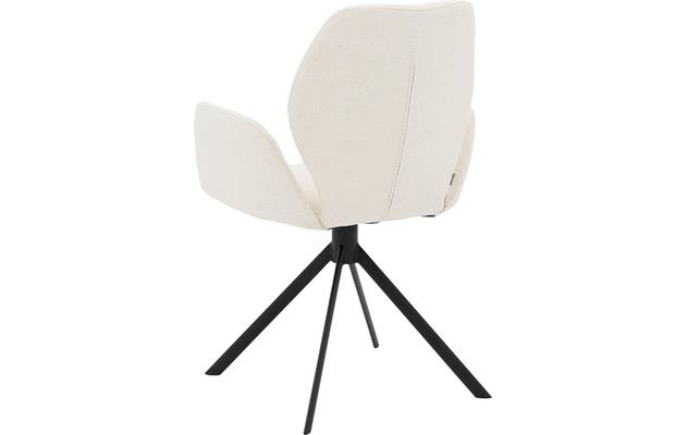Goossens eetkamerstoel hera wit stof - 8221043-04