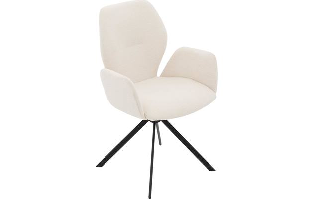 Goossens eetkamerstoel hera wit stof - 8221043-05