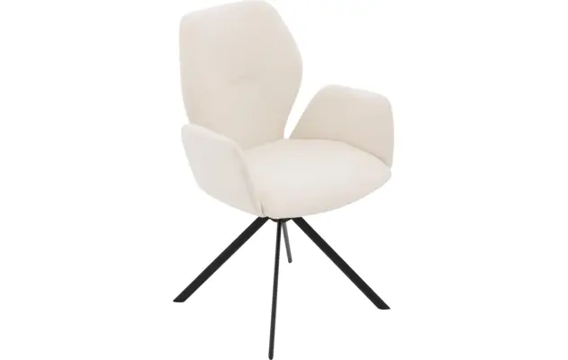 Goossens eetkamerstoel hera wit stof - 8221043-05