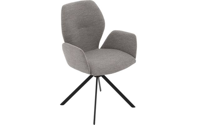 Goossens eetkamerstoel hera grijs stof - 8221045-05