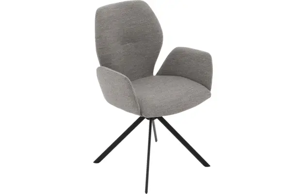Goossens eetkamerstoel hera grijs stof - 8221045-05