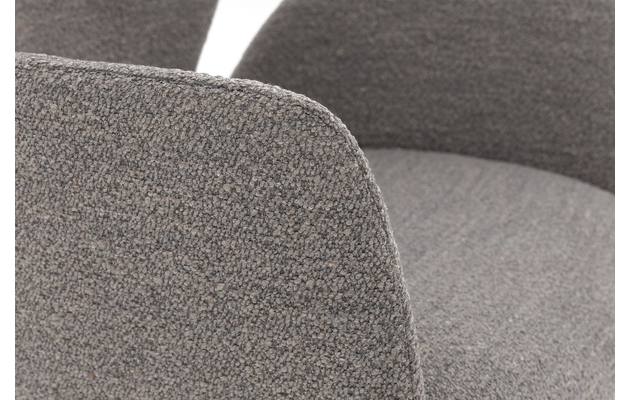 Goossens eetkamerstoel hera grijs stof - 8221045-07