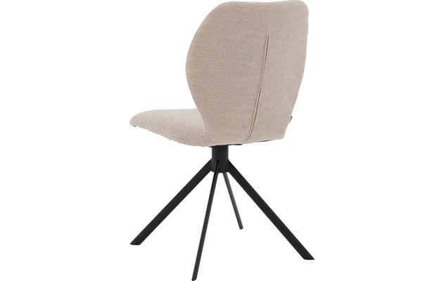 Goossens eetkamerstoel hera beige stof - 8221048-04