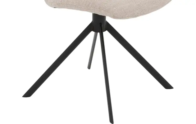 Goossens eetkamerstoel hera beige stof - 8221048-06