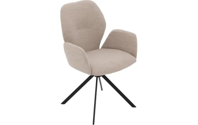Goossens eetkamerstoel hera beige stof - 8221049-05