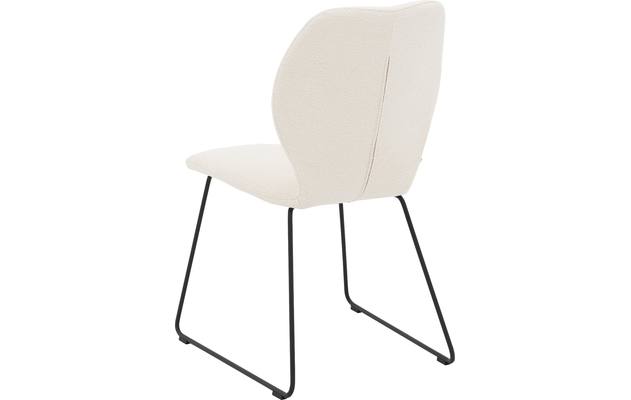 Goossens eetkamerstoel hera wit stof - 8221058-03