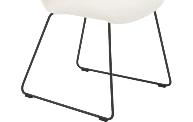 Goossens eetkamerstoel hera wit stof - 8221058-05