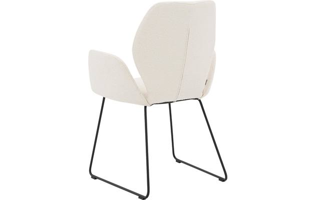 Goossens eetkamerstoel hera wit stof - 8221059-03
