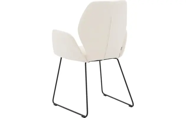 Goossens eetkamerstoel hera wit stof - 8221059-03