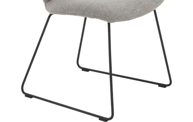 Goossens eetkamerstoel hera grijs stof - 8221060-05