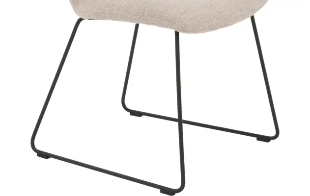 Goossens eetkamerstoel hera beige stof - 8221064-05
