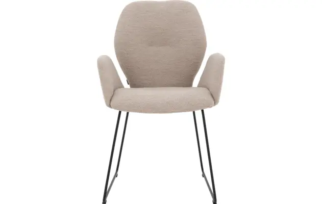 Goossens eetkamerstoel hera beige stof - 8221065-01