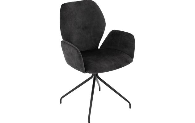 Goossens eetkamerstoel hera grijs stof - 8221071-04