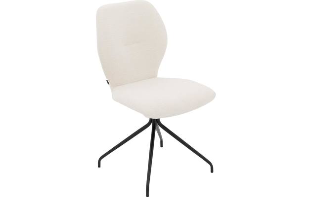 Goossens eetkamerstoel hera wit stof - 8221074-04
